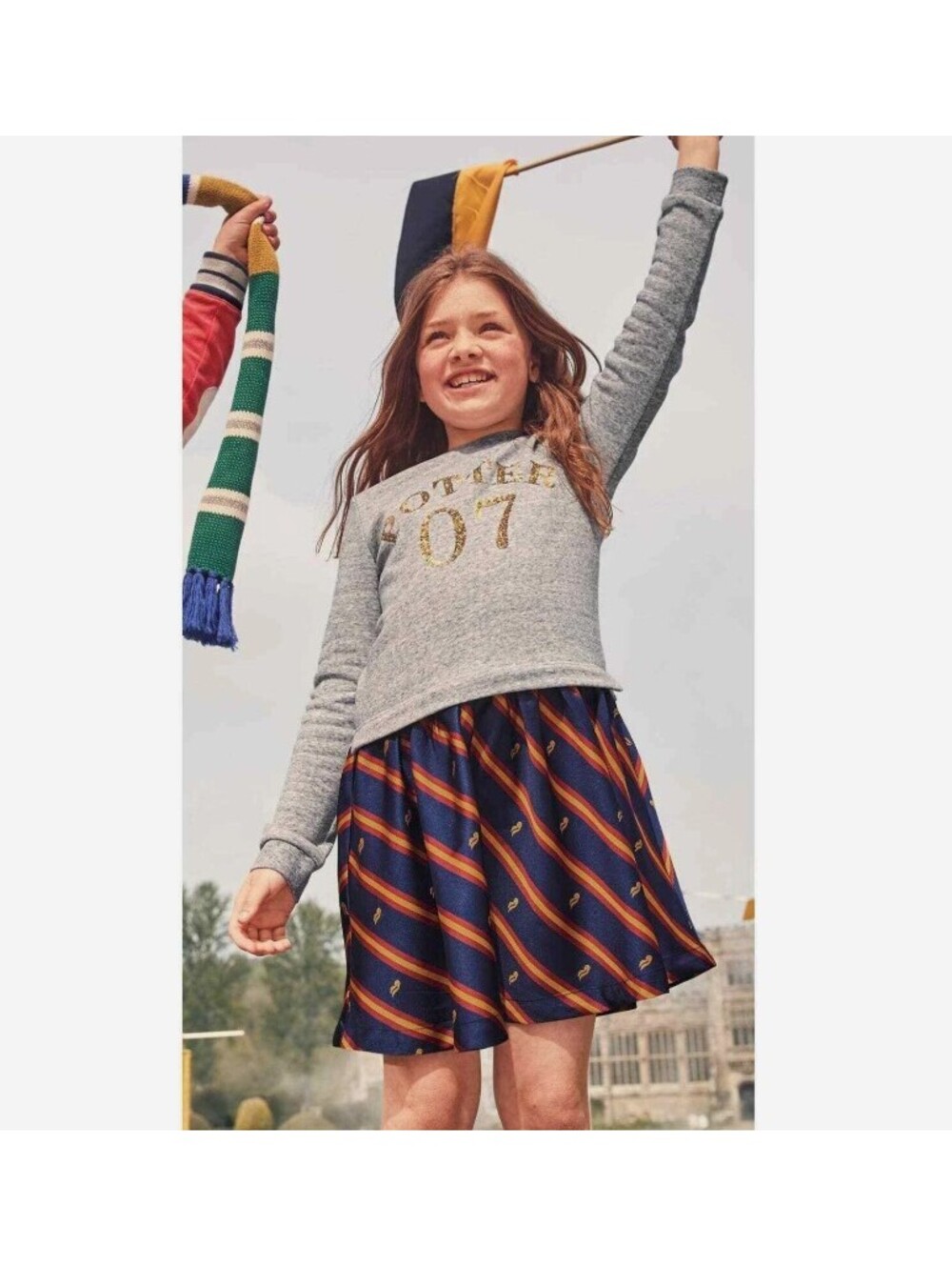 Mini Boden Harry Potter Collection Sequin Seeker Dress 4-5Y Gold Snitch Sparkle